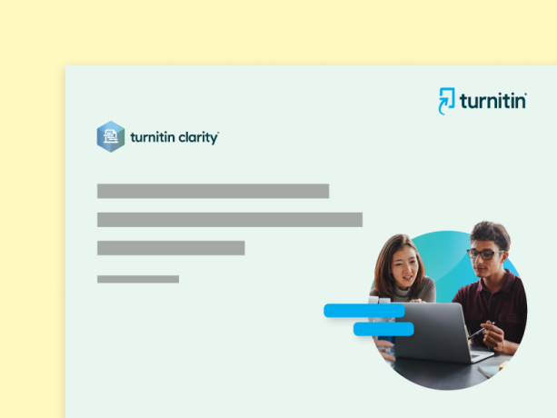 Interpreting the insights offered by Turnitin Clarity's writing report